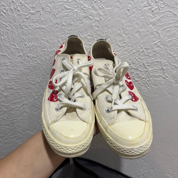 Converse Shoes - Converse Comme des GARCONS PLAY hidden heart low top sneaker size 6 see yellowin